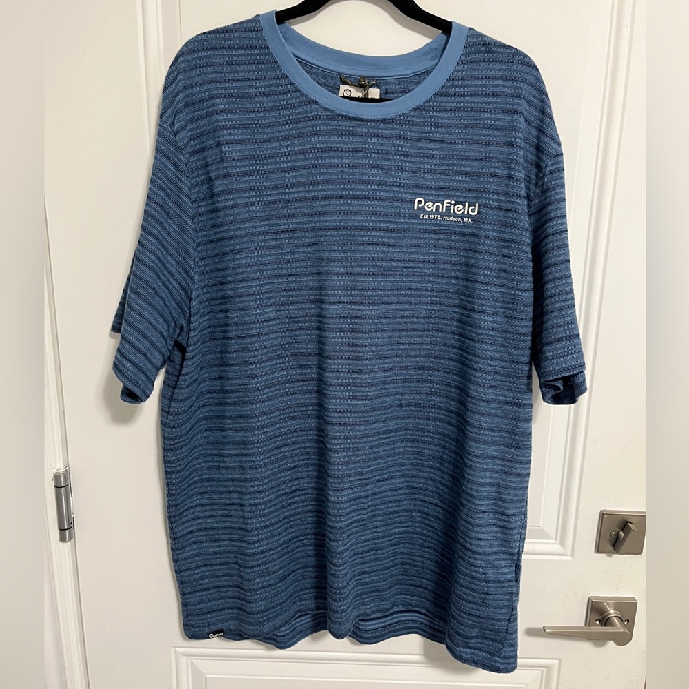 NWT - Penfield Men’s Textured Jacquard Striped T Shirt - Size XL